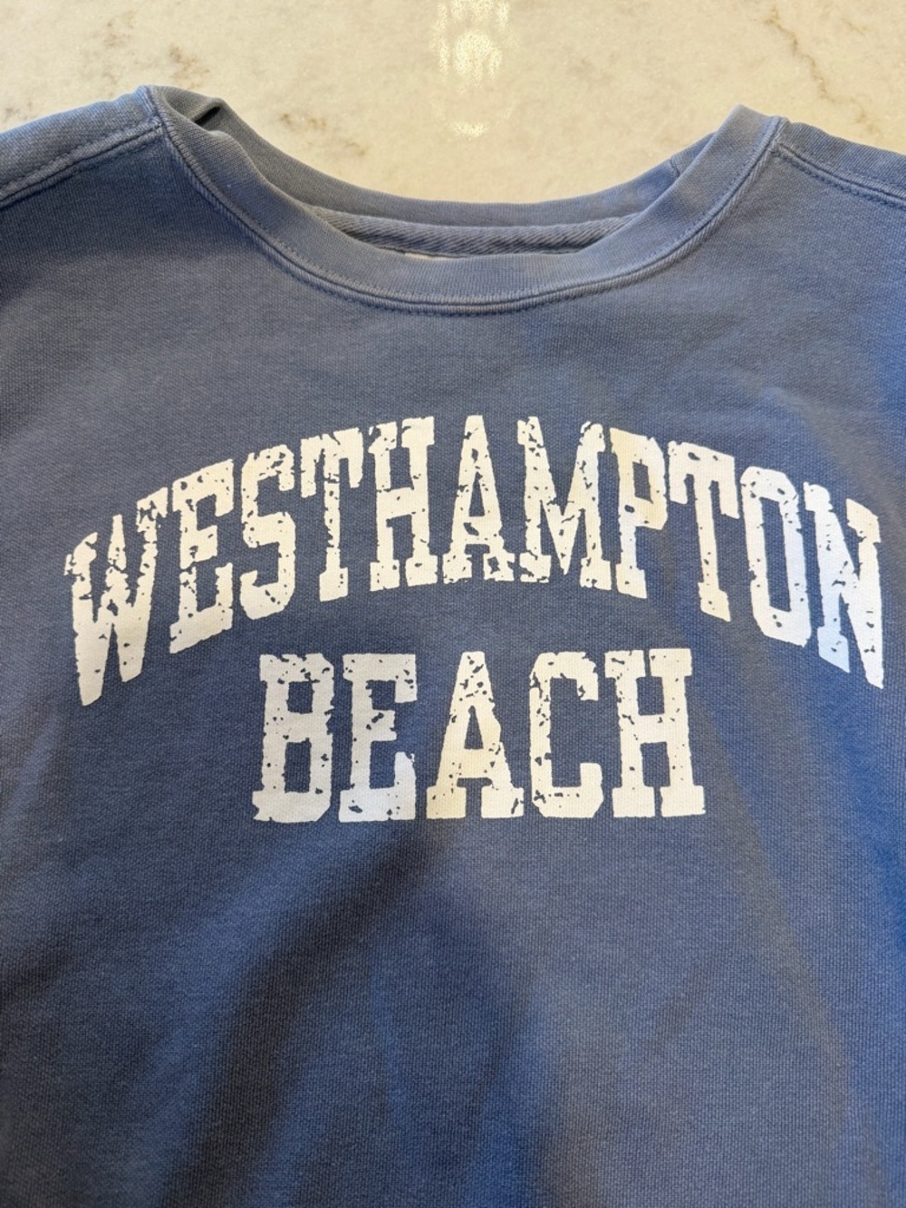 Westhampton Beach Blue Graphic Sweatshirt by comfort colors! L